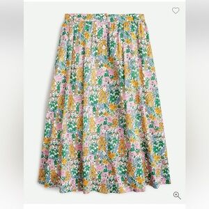 JCREW Button-up midi skirt in Liberty Fabrics  Mini Floral Walk size 3X